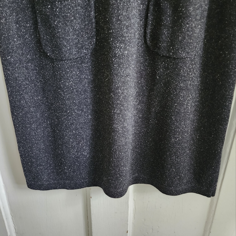 J.Jill Silk Blend Longsleeve Speckled Gray Dress, Sz PS - Picture 3 of 9